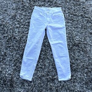 Levis classic crop white jeans size 30 womens